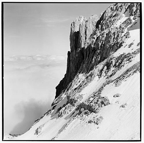 Ellmauer Tor N, clouds, Kaiser Mountains AT